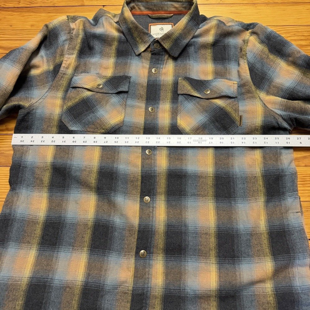 Legendary Whitetails Men's 2XT Plaid Flannel Shirt Jacket Thermal Lined Snaps - Picture 7 of 9